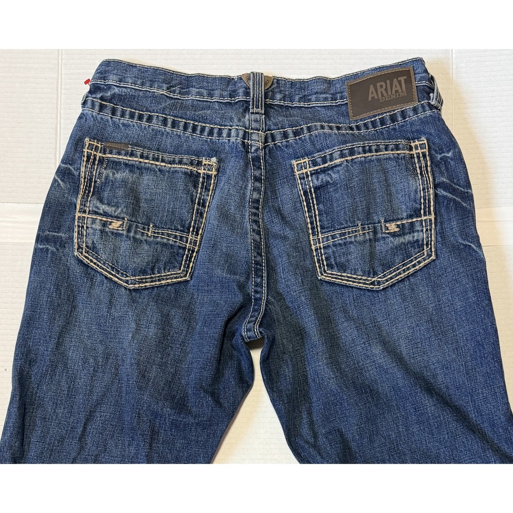 ARIAT M5 - Men's Jeans - Straight Fit & Leg Western Denim Blue - Size 34x34